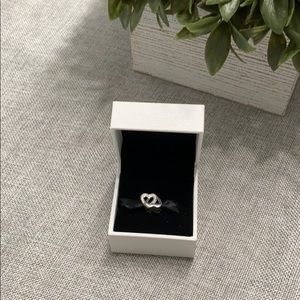 Pandora double heart bead